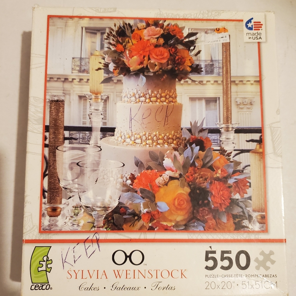 Sylvia Weinstock WEDDING CAKE PUZZLE ,COLLECTABLE ,Very RARE